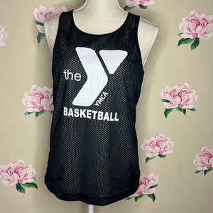 The YMCA Reversible Basketball Jersey Black & White very cute!   T-19